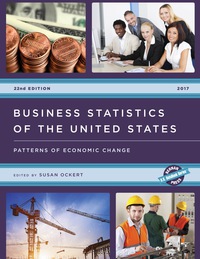 Imagen de portada: Business Statistics of the United States 2017 22nd edition 9781598889482
