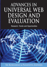 Cover image: Advances in Universal Web Design and Evaluation 9781599040967