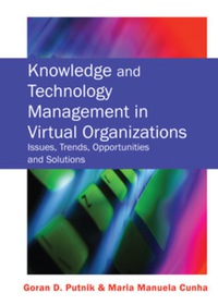 Imagen de portada: Knowledge and Technology Management in Virtual Organizations 9781599041650