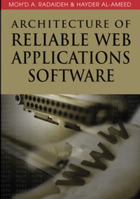 Cover image: Architecture of Reliable Web Applications Software 9781599041834