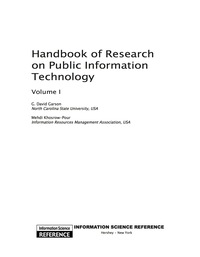 表紙画像: Handbook of Research on Public Information Technology 9781599048574