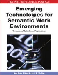 Imagen de portada: Emerging Technologies for Semantic Work Environments 9781599048772