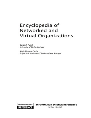 Cover image: Encyclopedia of Networked and Virtual Organizations 9781599048857