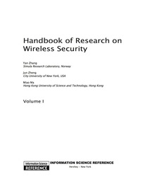 Imagen de portada: Handbook of Research on Wireless Security 9781599048994