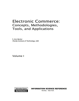 Cover image: Electronic Commerce 9781599049434