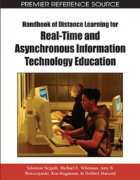 Imagen de portada: Handbook of Distance Learning for Real-Time and Asynchronous Information Technology Education 9781599049649
