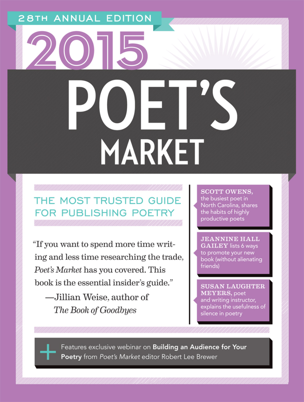 2015 Poet’s Market The Most Trusted Guide for Publishing Poetry 28th Edition