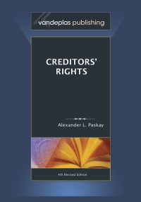 Imagen de portada: Creditors' Rights 1st edition 9781600420078