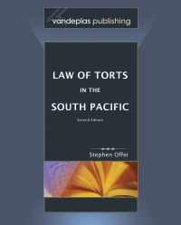 Imagen de portada: Law of Torts in the South Pacific 2nd edition 9781600420085
