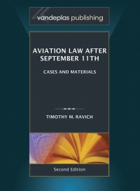 Imagen de portada: Aviation Law After September 11th 2nd edition 9781600422744