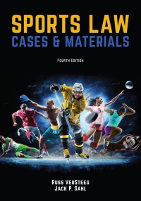 Imagen de portada: Sports Law: Cases & Materials 4th edition 9781600425059