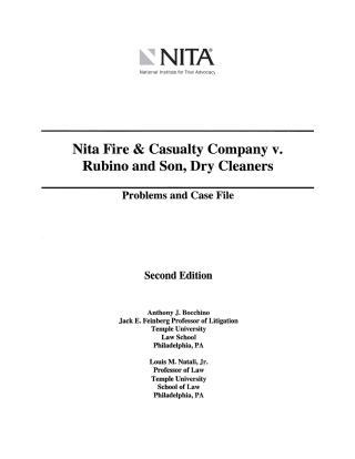 Cover image: Nita Fire v. Rubino 2nd edition 9781556810657