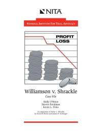 Cover image: Williamson v. Shrackle 1st edition 9781556816802