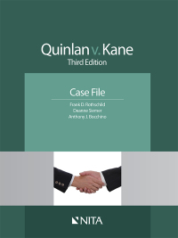 Imagen de portada: Quinlan v. Kane 3rd edition 9781601562166