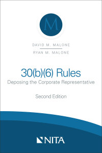 Imagen de portada: 30(b)(6) Rules 2nd edition 9781601567192
