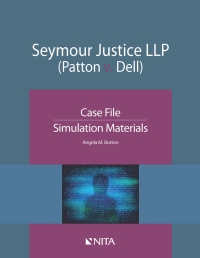 صورة الغلاف: Seymour Justice LLP (Patton v. Dell) 9781601568250