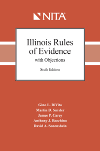 Imagen de portada: Illinois Evidence with Objections and Responses 6th edition 9781601569004