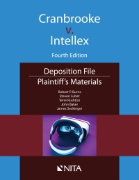 Cover image: Cranbrooke v. Intellex 4th edition 9781601569066
