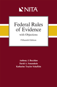 Cover image: Federal Rules of Evidence with Objections 15th edition 9781601569226