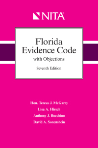 Cover image: Florida Evidence Code with Objections 7th edition 9781601569325