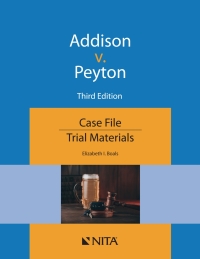 Omslagafbeelding: Addison v. Peyton 3rd edition 9781601569509
