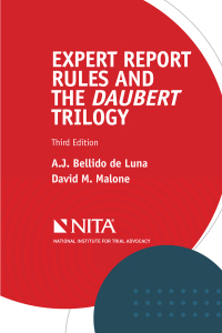 Imagen de portada: Expert Report Rules and the Daubert Trilogy 3rd edition 9781601569646