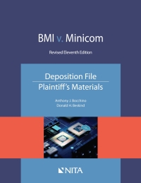 صورة الغلاف: BMI v. Minicom: Deposition File, Plaintiff's Materials, Revised 11th edition 9781601569875