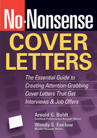 表紙画像: No-Nonsense Cover Letters 9781564149060