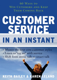 Imagen de portada: Customer Service In An Instant 9781601630131