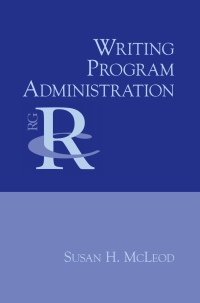 Omslagafbeelding: Writing Program Administration 9781602350076