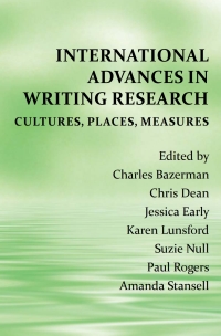 صورة الغلاف: International Advances in Writing Research 9781602353527