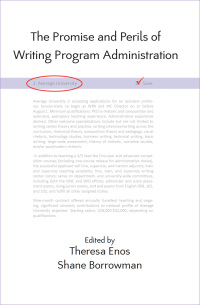 Imagen de portada: Promise and Perils of Writing Program Administration, The 9781602350502