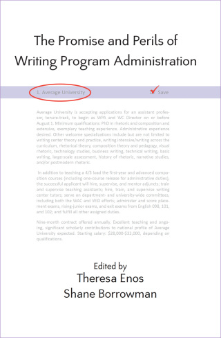 Titelbild: Promise and Perils of Writing Program Administration, The 9781602350502