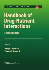 Cover image: Handbook of Drug-Nutrient Interactions 2nd edition 9781603273619