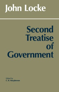 Imagen de portada: Second Treatise of Government 9780915144860