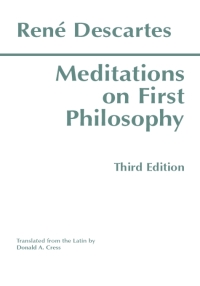 表紙画像: Meditations on First Philosophy 3rd edition 9780872201927