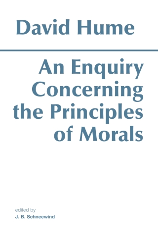 Cover image: An Enquiry Concerning the Principles of Morals 9780915145454