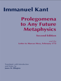 صورة الغلاف: Prolegomena to Any Future Metaphysics 2nd edition 9780872205932