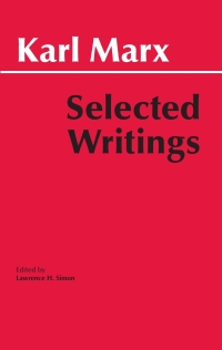 Cover image: Marx: Selected Writings 1st edition 9780872202184
