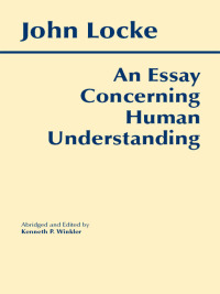 表紙画像: An Essay Concerning Human Understanding 9780872202160