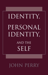 Imagen de portada: Identity, Personal Identity and the Self 9780872205208