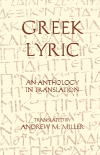 Imagen de portada: Greek Lyric 9780872202917
