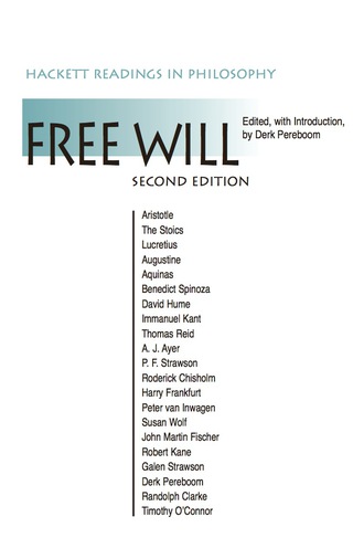Imagen de portada: Free Will 2nd edition 9781603841290