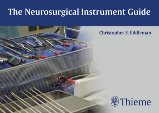 Imagen de portada: The Neurosurgical Instrument Guide 1st edition 9781604066388