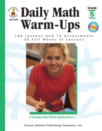 صورة الغلاف: Daily Math Warm-Ups, Grade 5 9780887248214