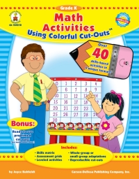 Imagen de portada: Math Activities Using Colorful Cut-Outs™, Grade K 9781600220449