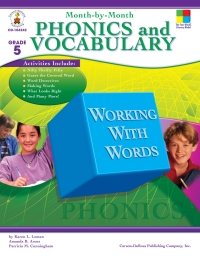 صورة الغلاف: Month-by-Month Phonics and Vocabulary, Grade 5 9781600224133
