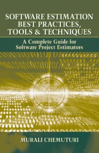 Cover image: Software Estimation Best Practices, Tools, 1st edition 9781604270242