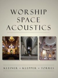 Imagen de portada: Worship Space Acoustics 1st edition 9781604270372