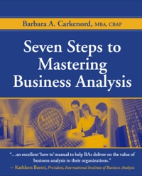 Titelbild: Seven Steps to Mastering Business Analysis 1st edition 9781604270075